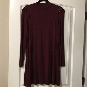 Maroon Swing Dress